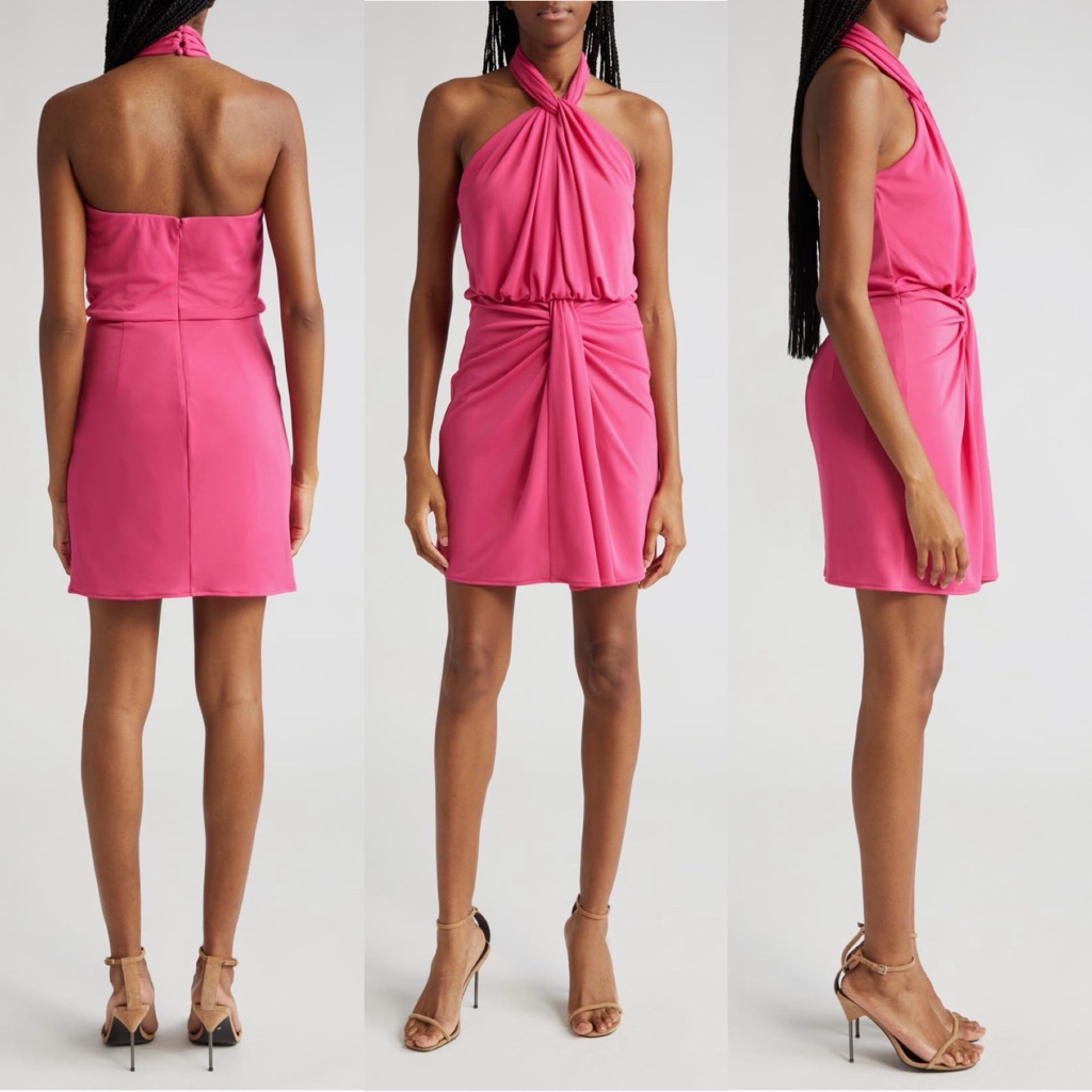 Nwt Cinq Sept Kaily Halter Neck Mini Dress Size 0 $345